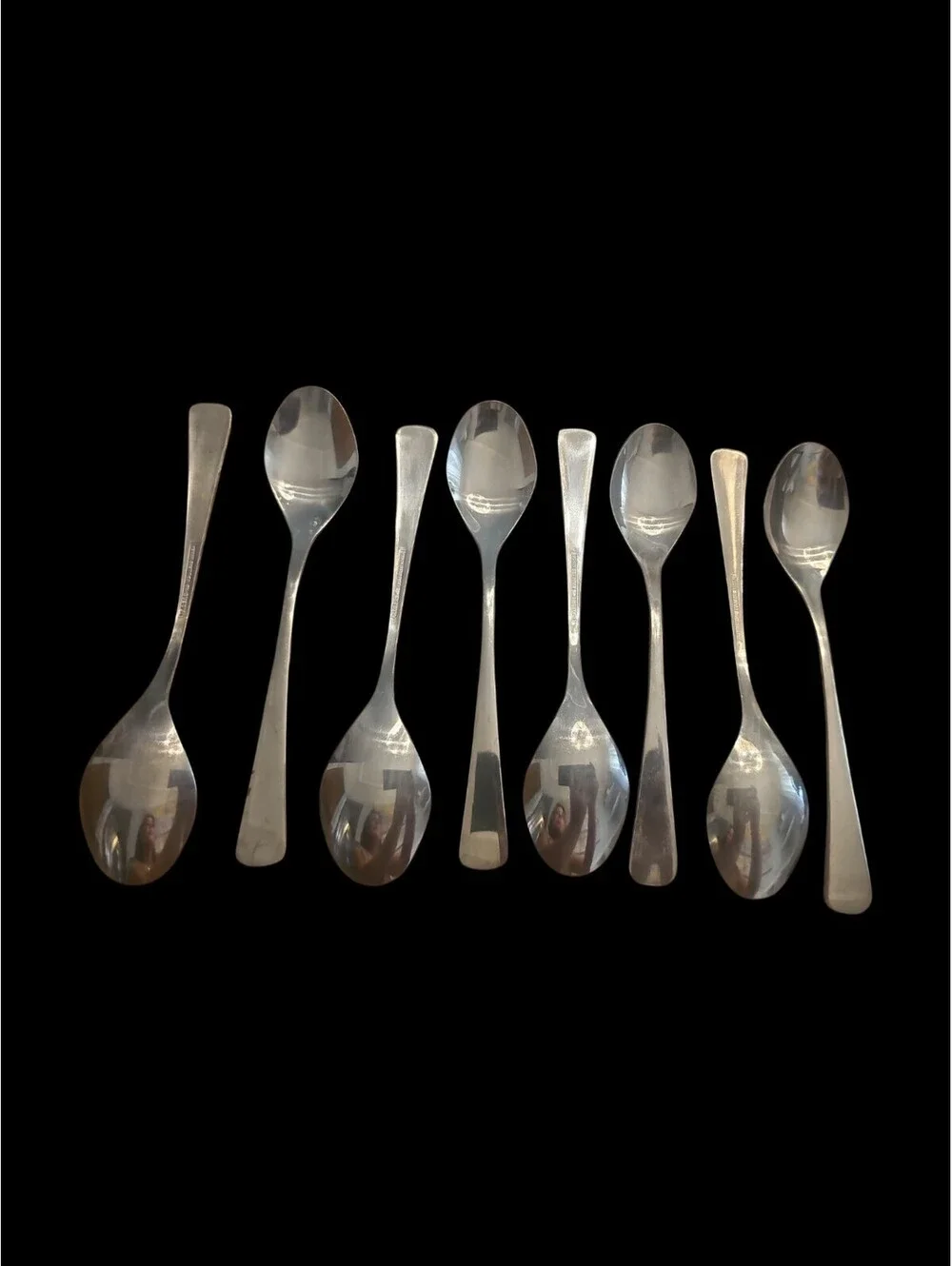 VINTAGE ROGERS STAINLESS STEEL KOREA   Teaspoons  - SET OF 8
